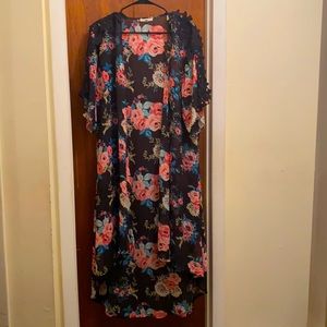Charlotte Russe Floral Kimono